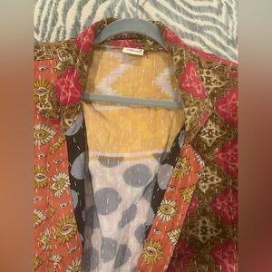 Kantha Kafta NWNT Jacket Waist Length Full Body With Pockets